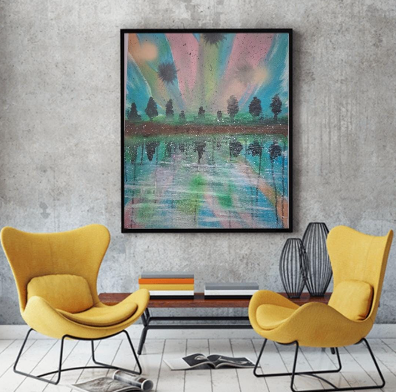 The Whispering Lake of Shifting Hues